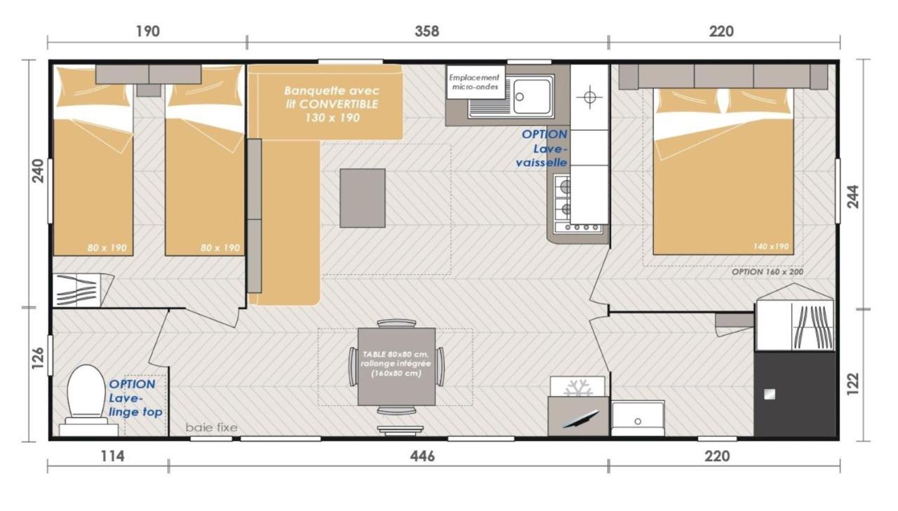 Mobil-home Dan Dom Camping